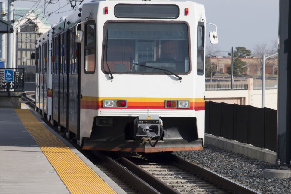 Light rail in Denver, Colorado.