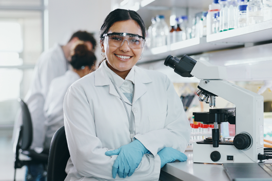 Laboratory woman